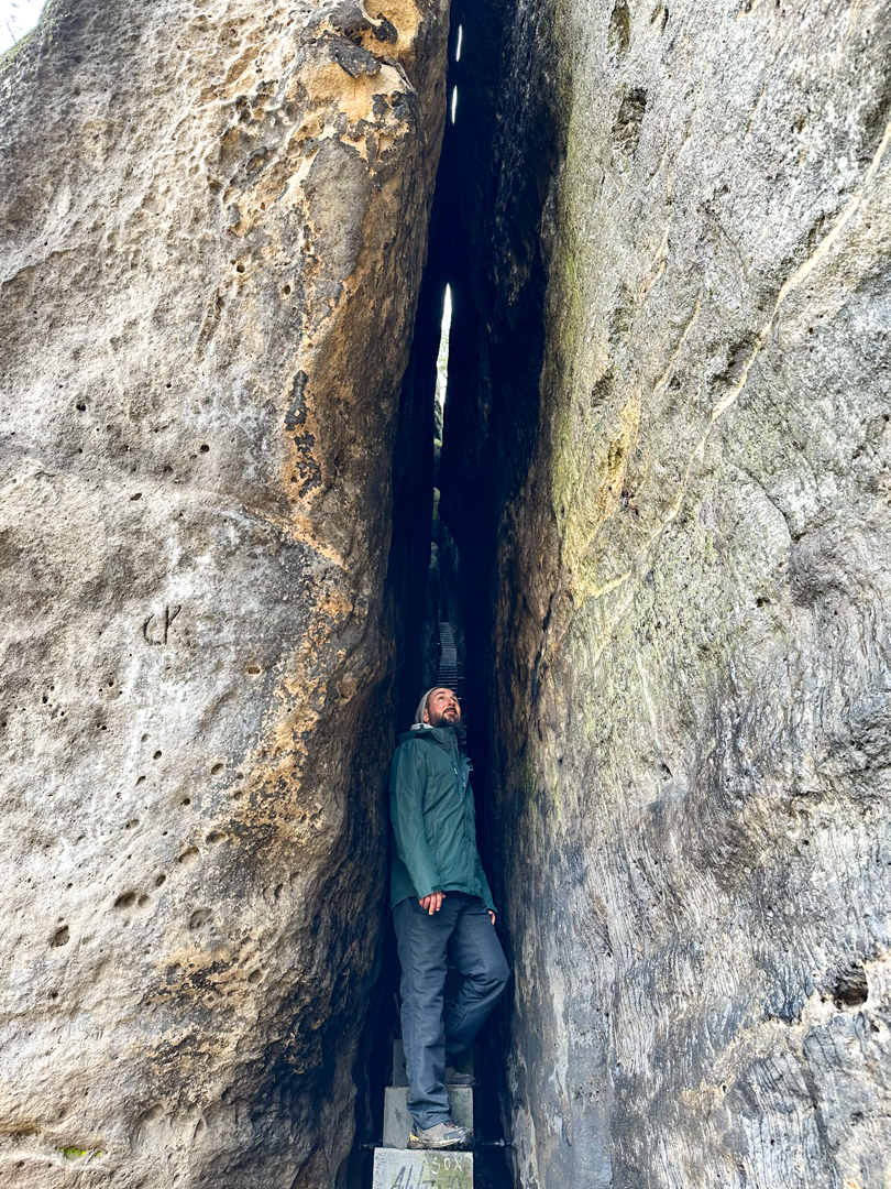 Himmelsleiter Roberto Wunderlich Sächsische Schweiz Bild von Celia Vildgroen 