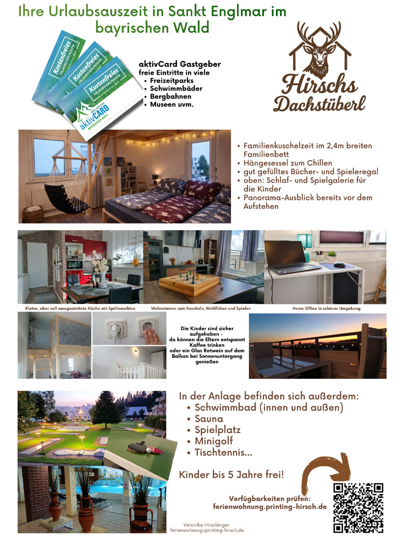 Ferienwohnung Hirschs Dachstüberl